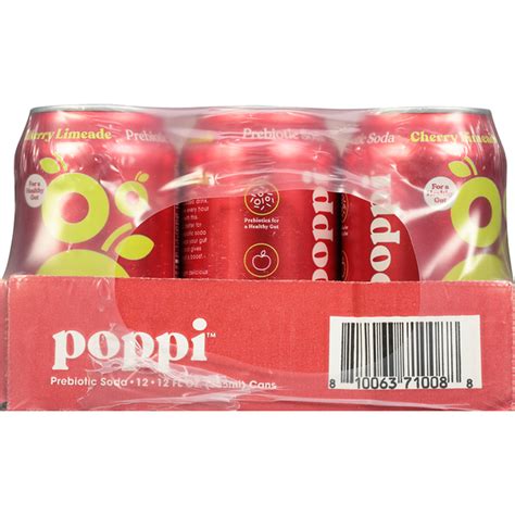 Poppi Prebiotic Soda, Cherry Limeade (12 fl oz) Delivery or Pickup Near ...