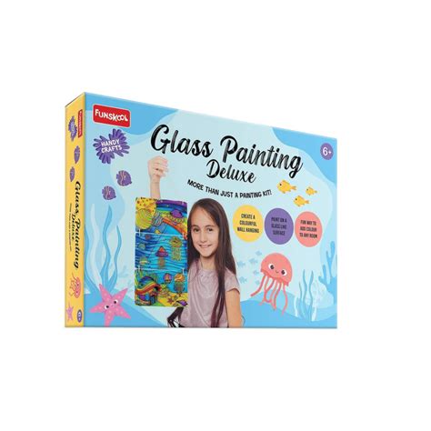 Funskool Handycrafts Glass Painting Deluxe Arts and Crafts Kit ...