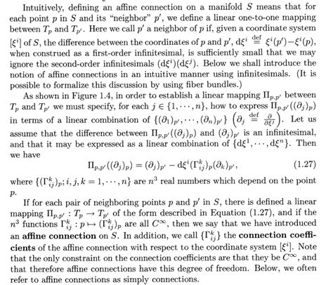 Image result for Affine Connection Definition