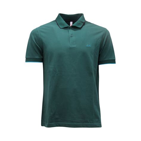 7930AR polo uomo SUN 68 man polo shirt green