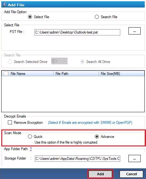 Image result for Scan a PST File