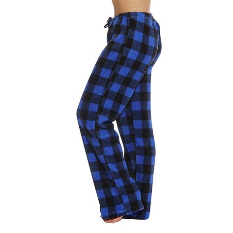 Difdany Buffalo Plaid Pajama Pants Women Christmas PJs Cozy Fleece ...