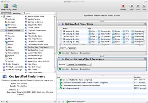 Image result for Convert Format of Word Documents in Automator