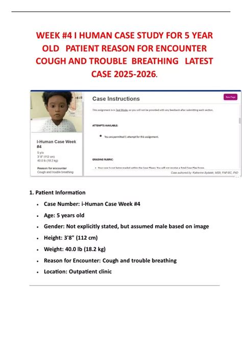 wee #4 itchy rash ,breathing and treble in cough 6512&6541 walden university - Stuvia US