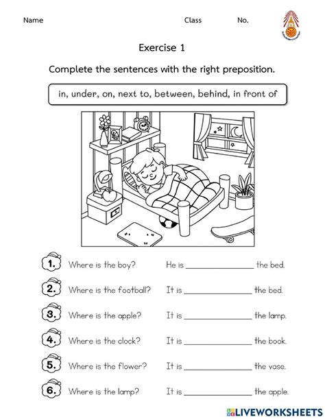 Image result for Exercises for Preposition Using a Picture