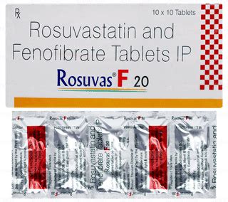 Rosuvas F 20 Tablet – Cholesterol & Triglycerides