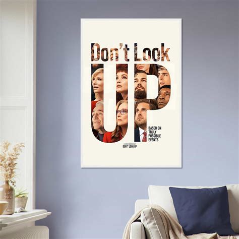 Don't Look Up Movie Poster, Leonardo DiCaprio Classic Vintage Movie ...