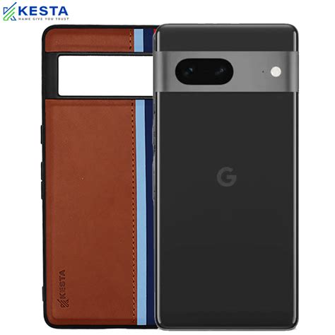Google Pixel 7 Cover - Phantom Brown Leather Case (Shock Proof)