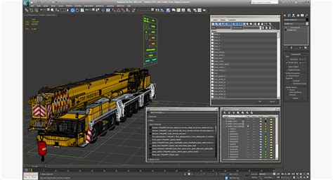 3D Liebherr LTM 1450 Mobile Crane Rigged for Maya | 3D Molier International