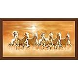 Vaastu Seven Horse Canvas Painting (Copyright Protected): Amazon.in ...