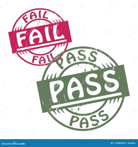 Fail And Pass As Different Choices In Life - Pictured As Words Fail ...