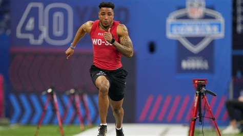 Skyler Bell runs official 4.40-second 40-yard dash at 2026 combine HD Wallpaper