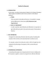 Image result for Comprehensive Outline Example