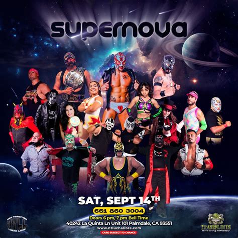 NTLL PRESENTS SUPERNOVA LUCHA LIBRE PRO WRESTLING, Transplants Brewing ...