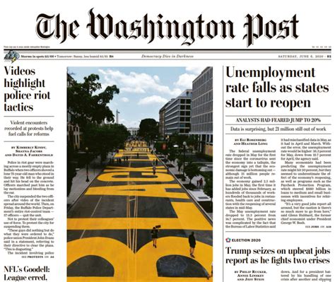 华盛顿邮报（The Washington Post ）2020年6月6日 高清英文原版 PDF电子版 百度网盘下载 - 八点一刻