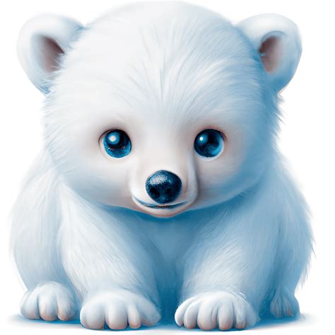 Polar Bear Clipart Sitting