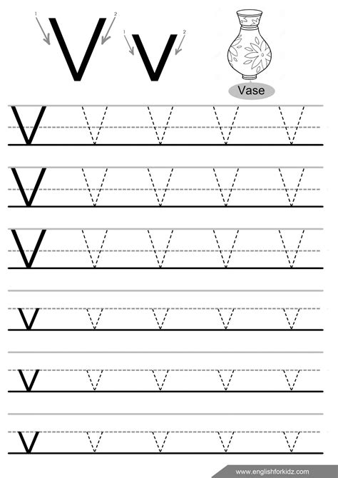 English for Kids Step by Step: Letter Tracing Worksheets (Letters U - Z)