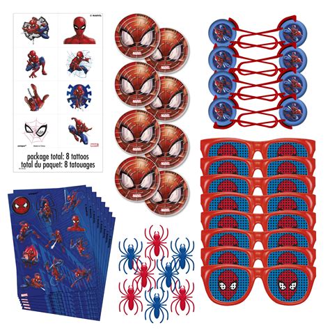 Spiderman Birthday Party Favors for 8 Guests, 48pcs - Walmart.com