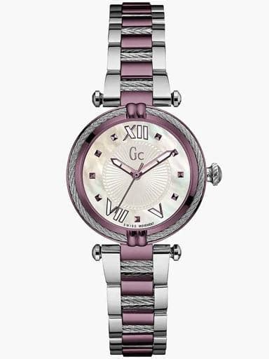 Gc White Dial Watch For Women Y18003L3