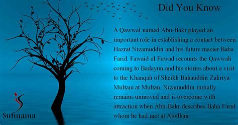 Abu-Bakr Qawwal played an important role in establishing a contact ...