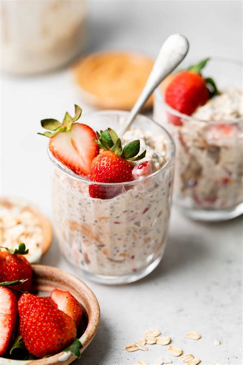 Strawberry Overnight Oats - All the Healthy Things