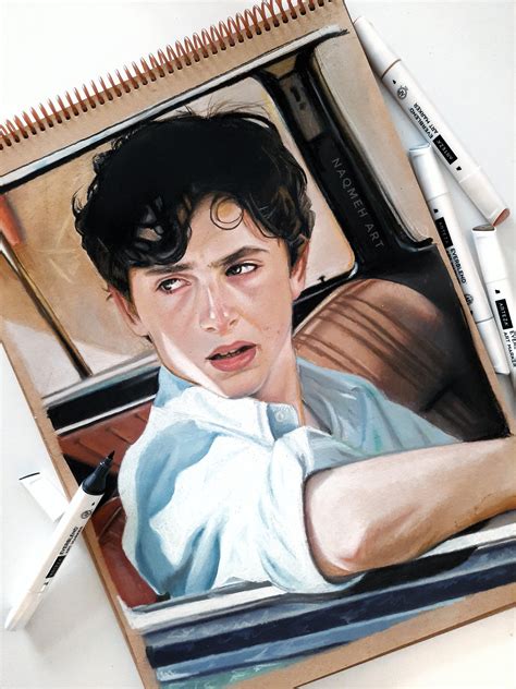 Here's my old pastel drawing of Timmy in cmbyn movie🥰Hope you like it🍑 : r/timotheechalamet