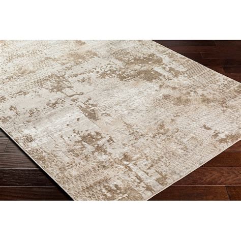 Style Selections Glacial Ice 4 X 6 (ft) Beige Indoor Abstract Area Rug ...