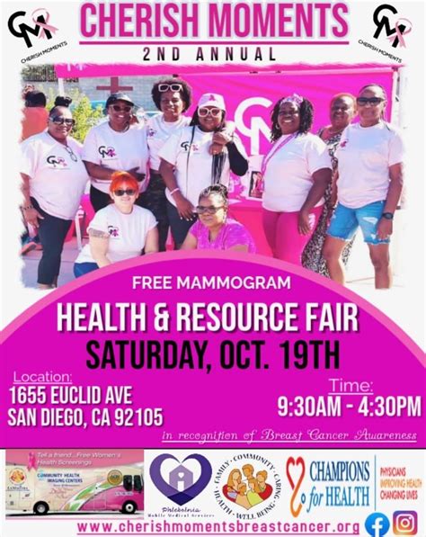 2nd Annual Cherish Moments Free Mammogram Health & Resource Fair ...
