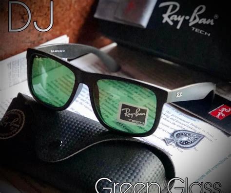Ray-Ban ( RB ) New Stylish Green Glass 2140 Wayfarer Style Master Pcs ...