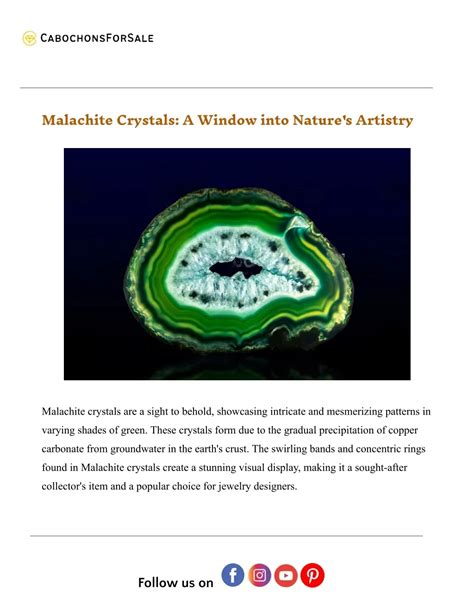 PPT - Discover the Enchanting World of Malachite Gemstone_ Meaning ...