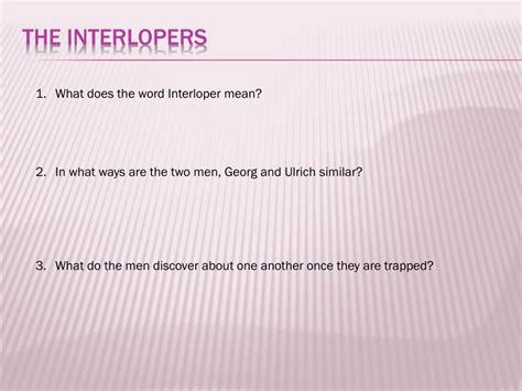 Image result for Interloper Definition