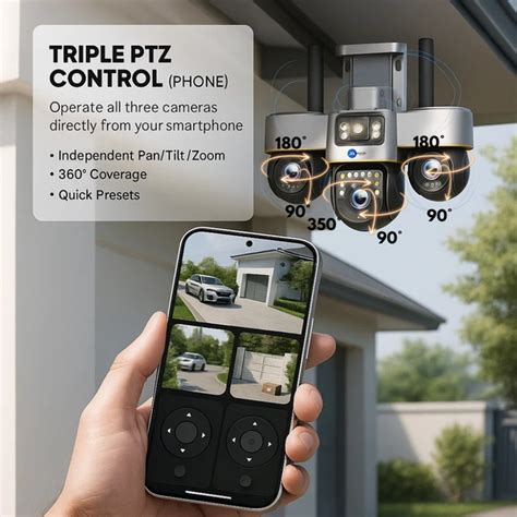 Maizic Smarthome Opti-Zoom 10X Optical Zoom 2 Lens/3 Screen View 4G Si ...