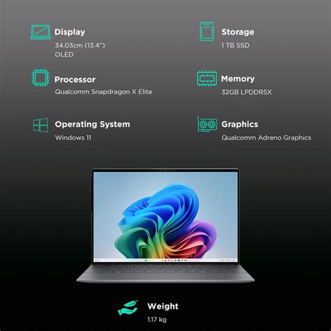 Buy Dell XPS 13 Snapdragon X Elite Touchscreen Thin & Light Laptop ...