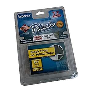 Brother TZE-641 Black ON Yellow Laminated Tapes (TZE Series) 18mm ...