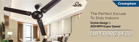 Buy Crompton Super Briz Deco 1200 mm (48 inch) High Speed Decorative ...