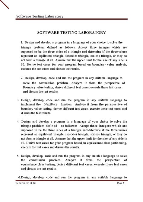 Software Testing Manual new - SOFTWARE TESTING LABORATORY Design and ...
