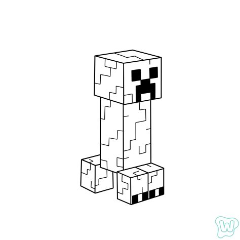 Minecraft Creeper Coloring Pages Printable [2025]
