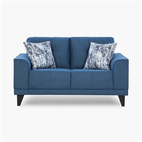 Buy Rother Fabric 2-Seater Sofa - Blue from Home Centre at just INR 31300.0