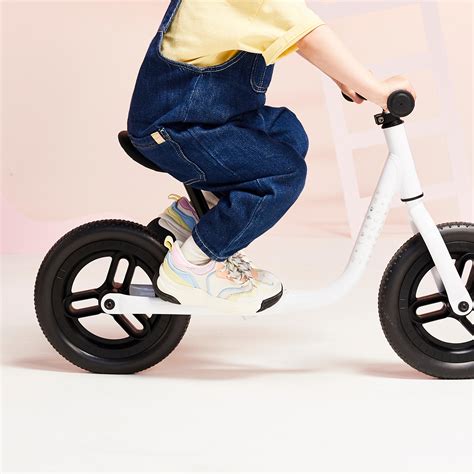 Kids' Balance Bike 10 in, Runride 100 Age 2-5 - Snow white, Black ...