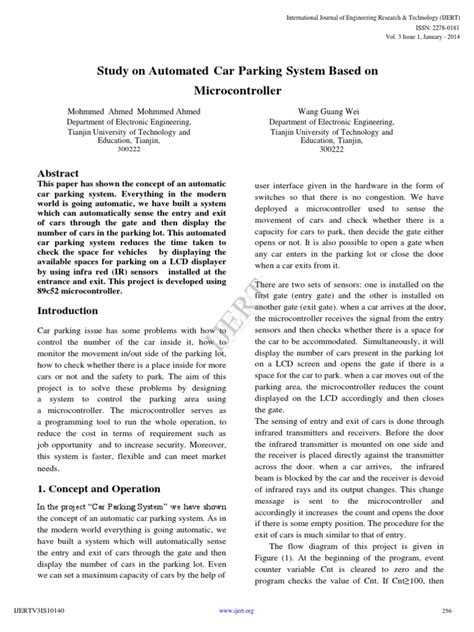Image result for Car Parking Control System Using Microcontroller