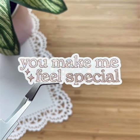 You Make Me Feel Special TWICE Die Cut Sticker Holographic Overlay K ...