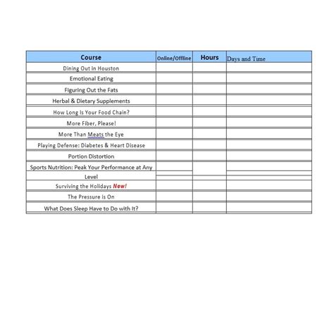 Image result for College Class Plan Program Layout