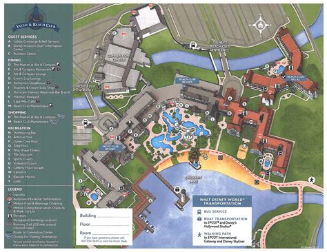 Disney's Yacht Club Resort Map - Resorts Gal