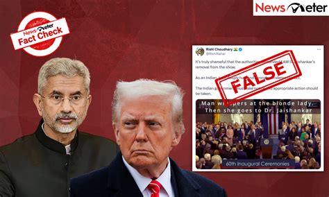 Fact Check: Jaishankar asked to leave during Donald Trump’s ...