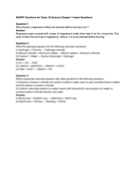 Image result for Class 10 Science NCERT Ch. 1 Intext Questions