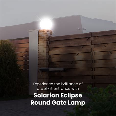 Solarion Eclipse Round Gate Lamp (Plastic with B22 Holder): Buy ...