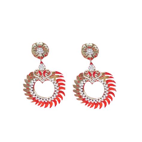 Buy Seth Jewellery Centre Metal Golden Silver Jhumka for Women, Size ...