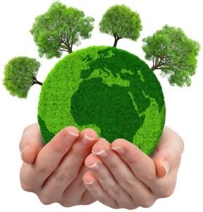 Green planet with trees sticker poster|save earth|save nature|globar ...