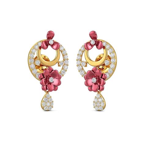Joyalukkas 22k (916) Yellow Gold Drop Earrings for Girls : Amazon.in ...