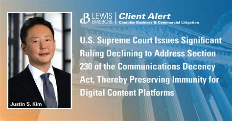 U.S. Supreme Court Issues Significant Ruling Declining to Address ...